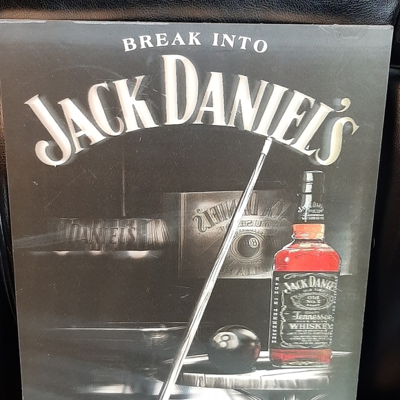 JACK DANIEL'S Pool Hall Billiards 8 Ball Whiskey 11 1/2 x 15 1/2 Plaque 3-D Look - Picture 4 of 8